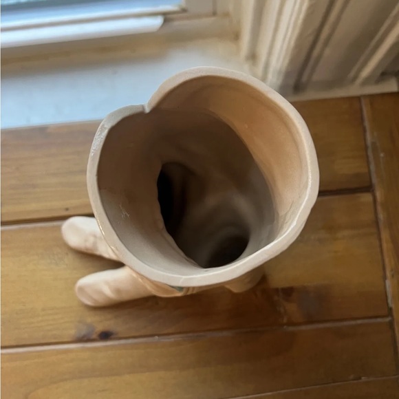 Michel Michael Harvey Craft Pottery Trompe L'oeil Gardening Glove Vase Pop Art - Picture 4 of 9